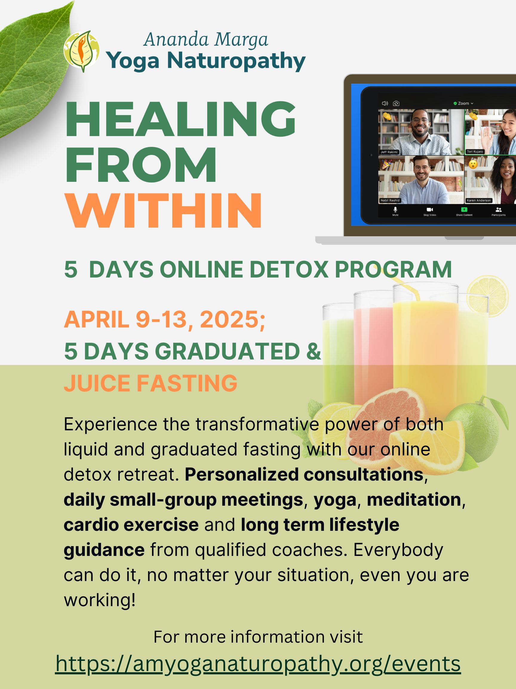 CURA DE DENTRO, Programa detox online imersivo de 5 dias